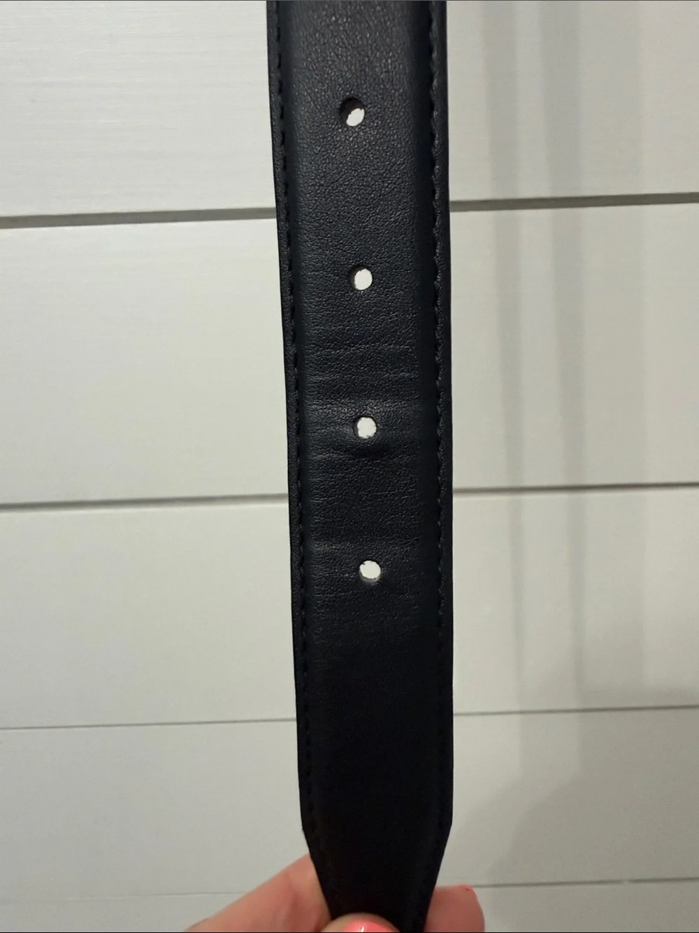 Classic Black Leather Belt